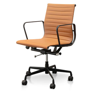 Mila Office Chair Black Tan