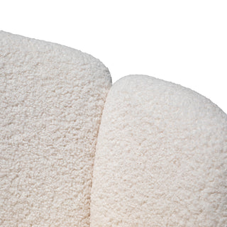 Ivy Armchair White Gold Brass