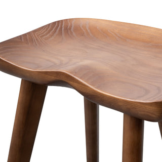 Evie Bar Stool Walnut Red