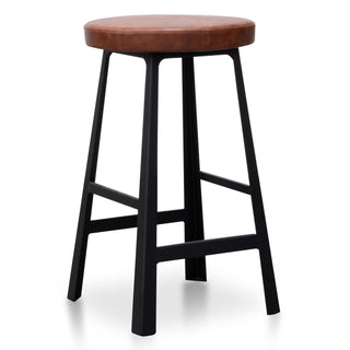 Fitzroy Bar Stool Black Brown