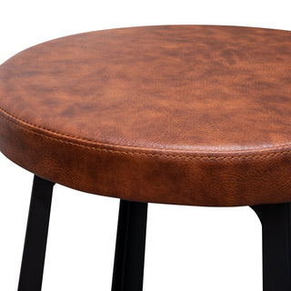 Fitzroy Bar Stool Black Brown