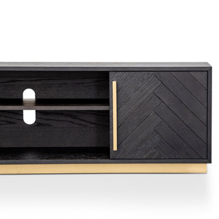 Ella TV Unit Black Brass