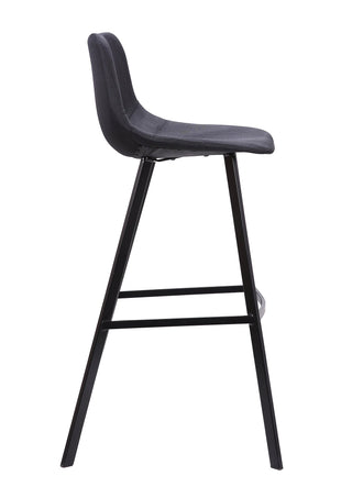 Ella Bar Stool Black Red