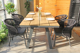 Stella Dining Table Natural Charcoal