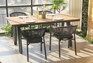 Stella Dining Table Natural Charcoal