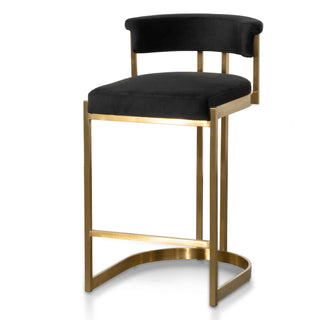 Hobart Bar Stool Black Gold
