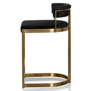 Hobart Bar Stool Black Gold
