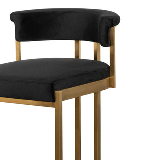 Hobart Bar Stool Black Gold