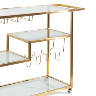 Torquay Bar Cart Gold