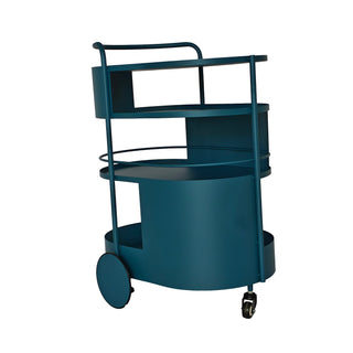 Zara Bar Cart Blue Navy