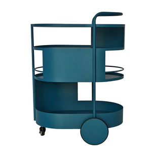Zara Bar Cart Blue Navy