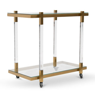 Felix Bar Cart Gold Brass