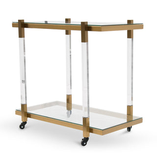 Felix Bar Cart Gold Brass