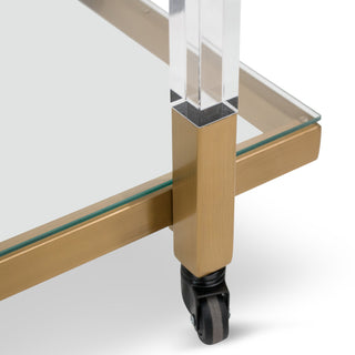 Felix Bar Cart Gold Brass