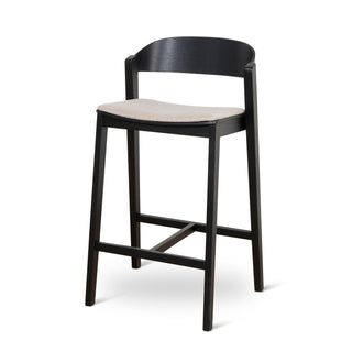 Luca Bar Stool Black Grey
