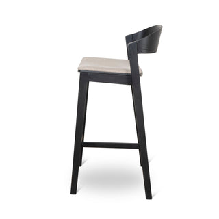 Luca Bar Stool Black Grey