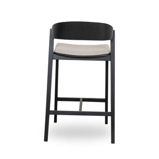 Luca Bar Stool Black Grey
