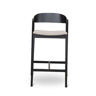 Luca Bar Stool Black Grey