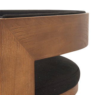 Oscar Bar Stool Black Brown