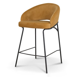 Theo Bar Stool Black Gold Red Orange