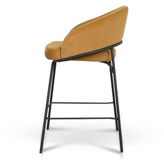 Theo Bar Stool Black Gold Red Orange
