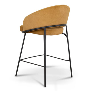 Theo Bar Stool Black Gold Red Orange