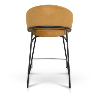 Theo Bar Stool Black Gold Red Orange