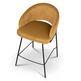 Theo Bar Stool Black Gold Red Orange