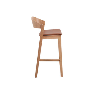 Miles Bar Stool Natural Brown