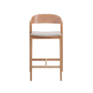 Archie Bar Stool Grey Natural