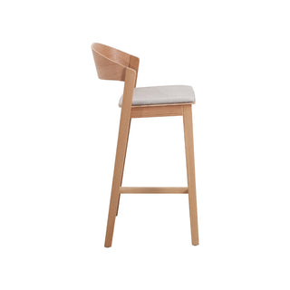 Archie Bar Stool Grey Natural