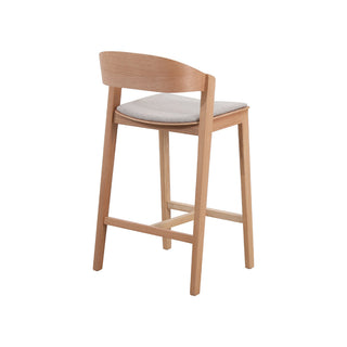 Archie Bar Stool Grey Natural