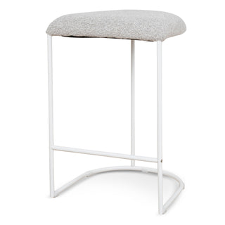 Preston Bar Stool White Grey