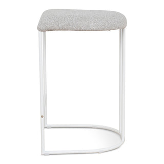 Preston Bar Stool White Grey