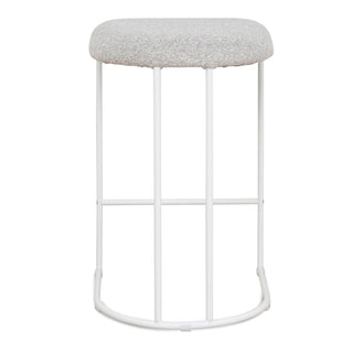 Preston Bar Stool White Grey