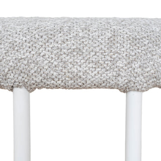 Preston Bar Stool White Grey