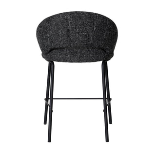 Hudson Bar Stool Black Charcoal Red