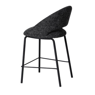 Hudson Bar Stool Black Charcoal Red