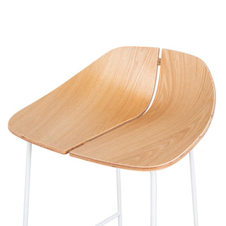 Hobart Bar Stool White Natural