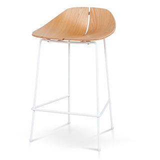Hobart Bar Stool White Natural