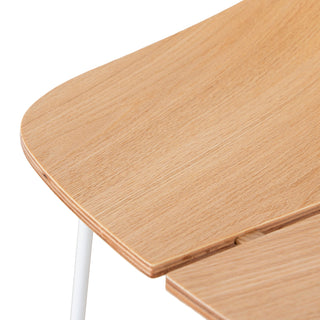 Hobart Bar Stool White Natural