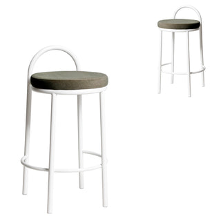 Evie Bar Stool White Green