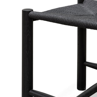 Hudson Stool Black Oak Red