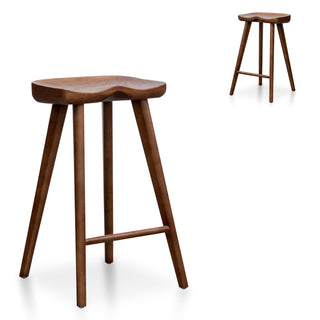 Evie Bar Stool Walnut Red