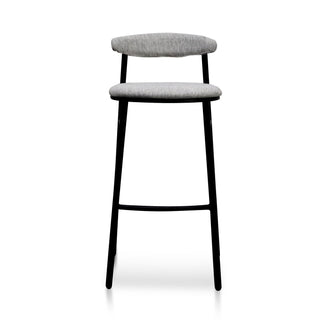 Sophie Bar Stool Black Grey Silver