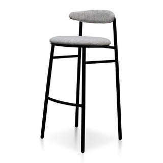 Sophie Bar Stool Black Grey Silver
