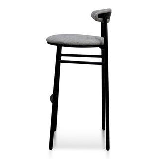Sophie Bar Stool Black Grey Silver