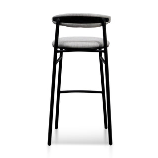 Sophie Bar Stool Black Grey Silver