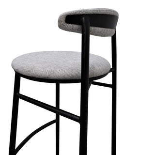 Sophie Bar Stool Black Grey Silver