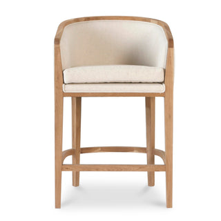 Kiama Bar Stool Black Natural Beige